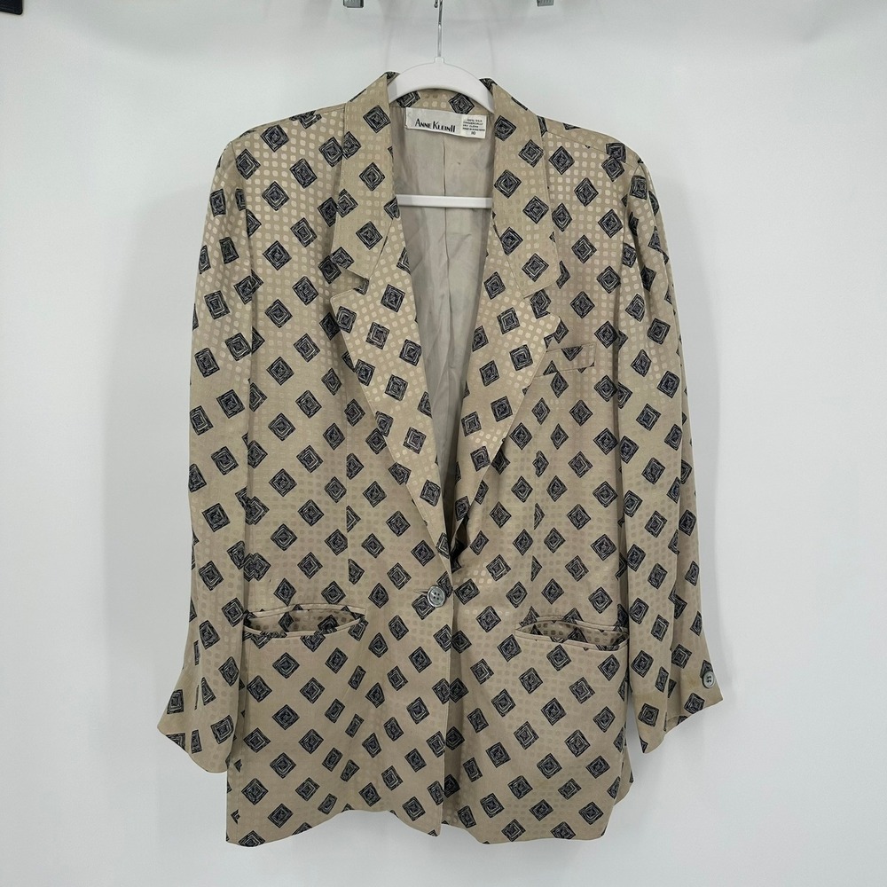 Womens Vintage Old Money Silk Minimalist‎ Classic Blouse Top Size 10 Elegant